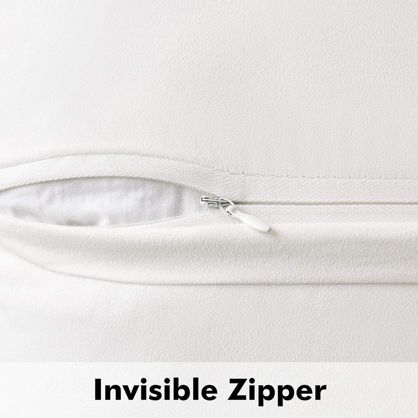 MIULEE 2er Set Plüsch Kissenbezüge Kunstpelz Dekorative Kissenhüllen Modern Sofakissen Boho Couchkissen für Wohnzimmer Sofa Schlafzimmer 40x40 Weiß