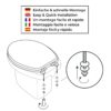 WC Sitz mit Absenkautomatik – hochwertige Toilettendeckel aus Holz – "Blue Zebra" – Bild 2