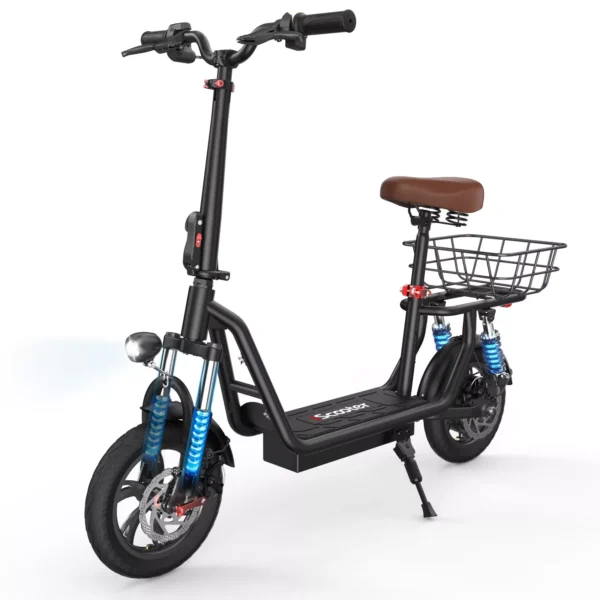 E-Scooter 12 Zoll Faltbar Offroad 500W 7.5AH Elektroroller 25km/h Vollfederung