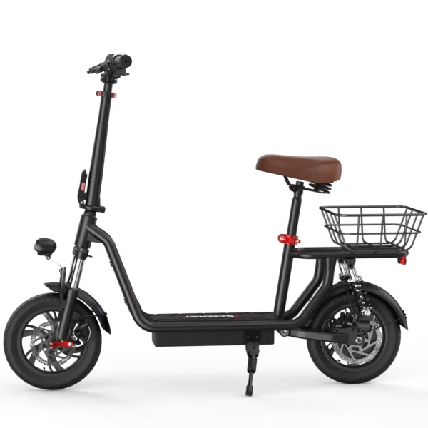 E-Scooter 12 Zoll Faltbar Offroad 500W 7.5AH Elektroroller 25km/h Vollfederung – Bild 3